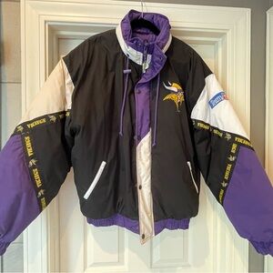 Starter Vikings Jacket - Black, Purple, White